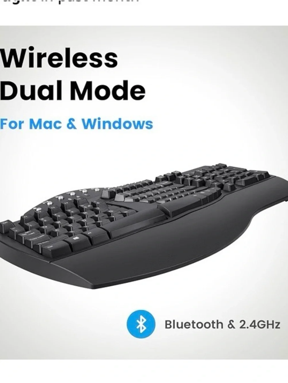 Ergonomic USB Membrane Keyboard - Black